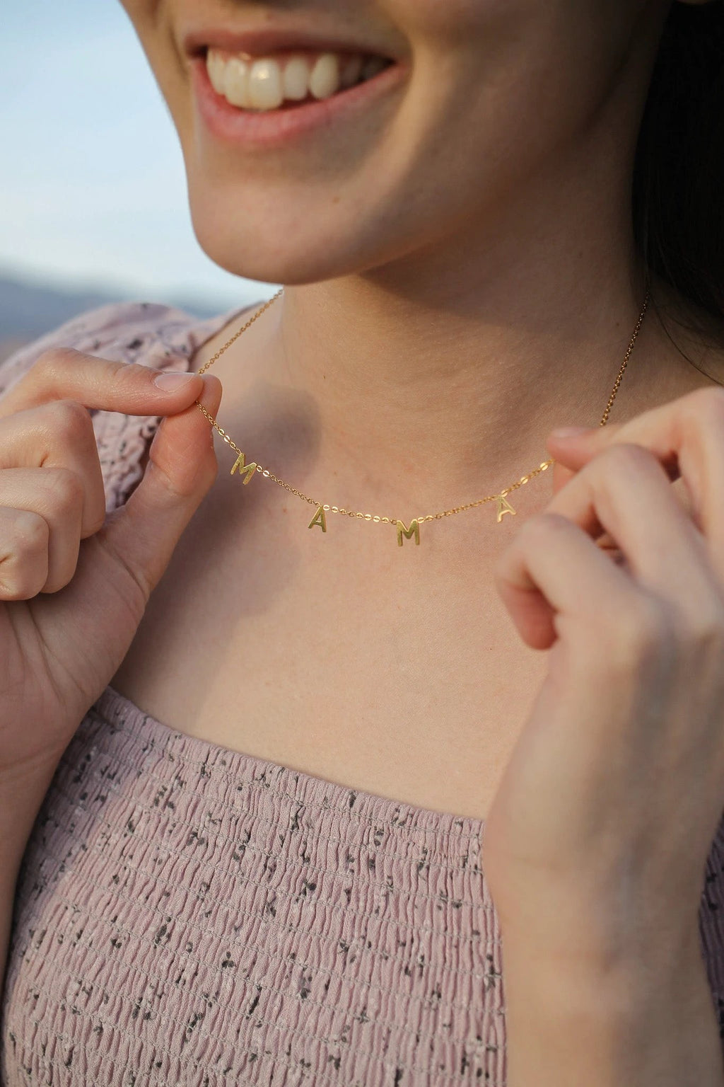 MAMA Necklace by Rose & Clay