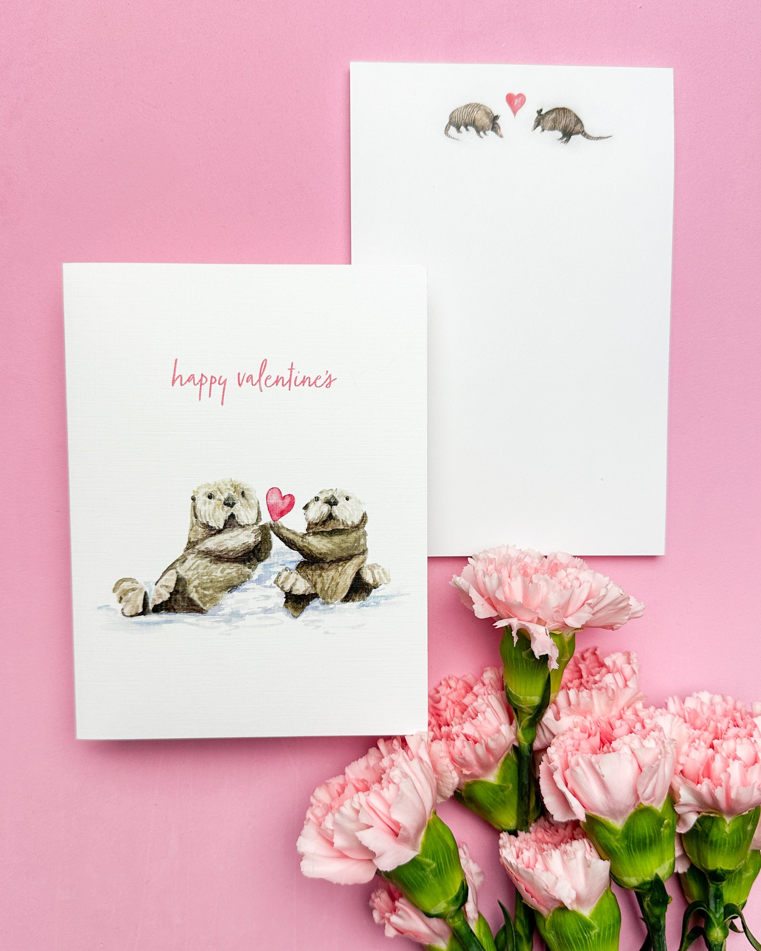 Lovely Otters "Happy Valentine's"