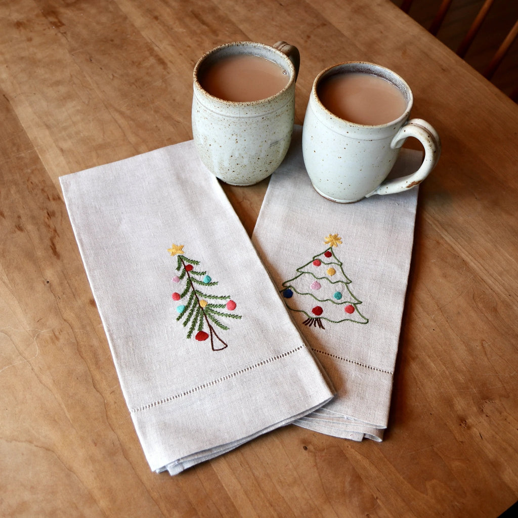 Tea Towels - Traditional Christmas Tree by Maison d'Haiti