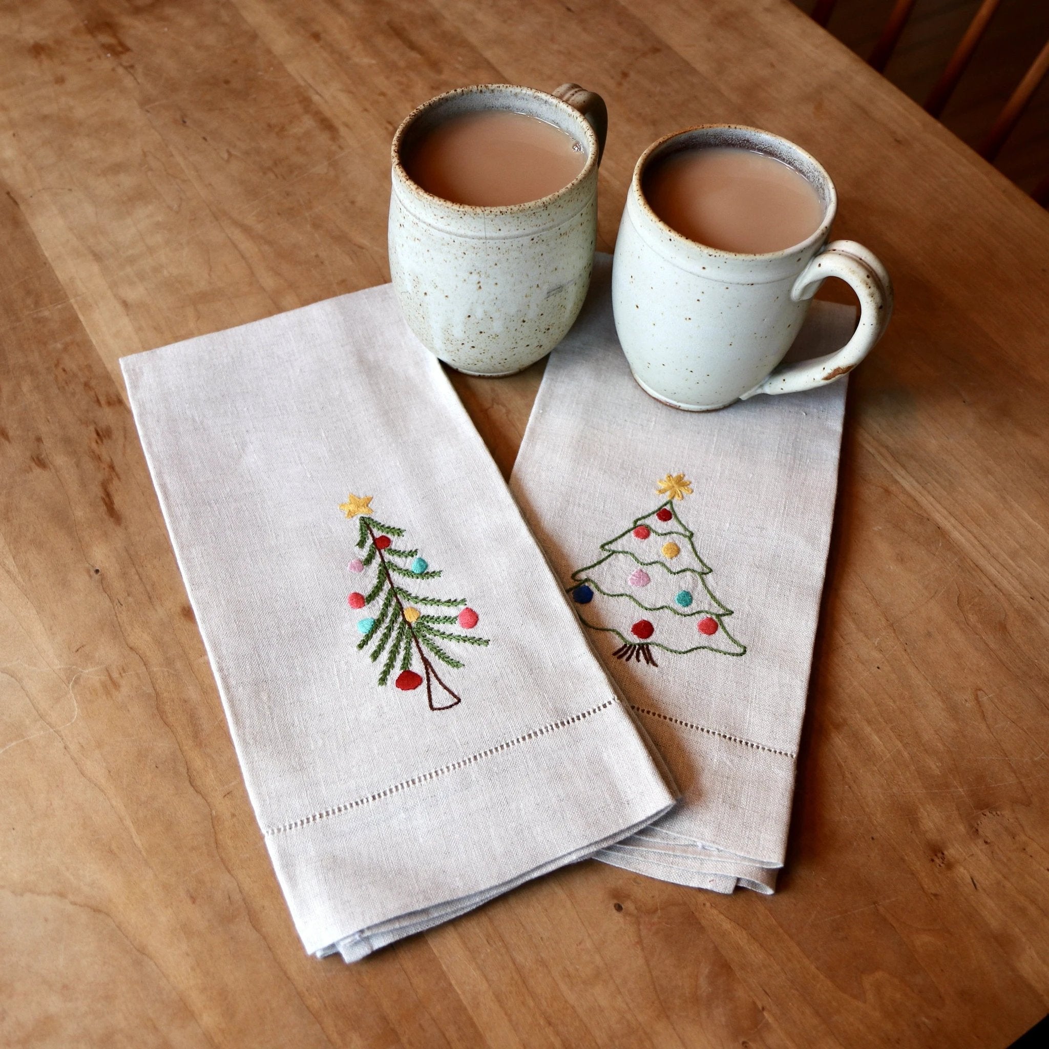 Tea Towels - Traditional Christmas Tree by Maison d'Haiti