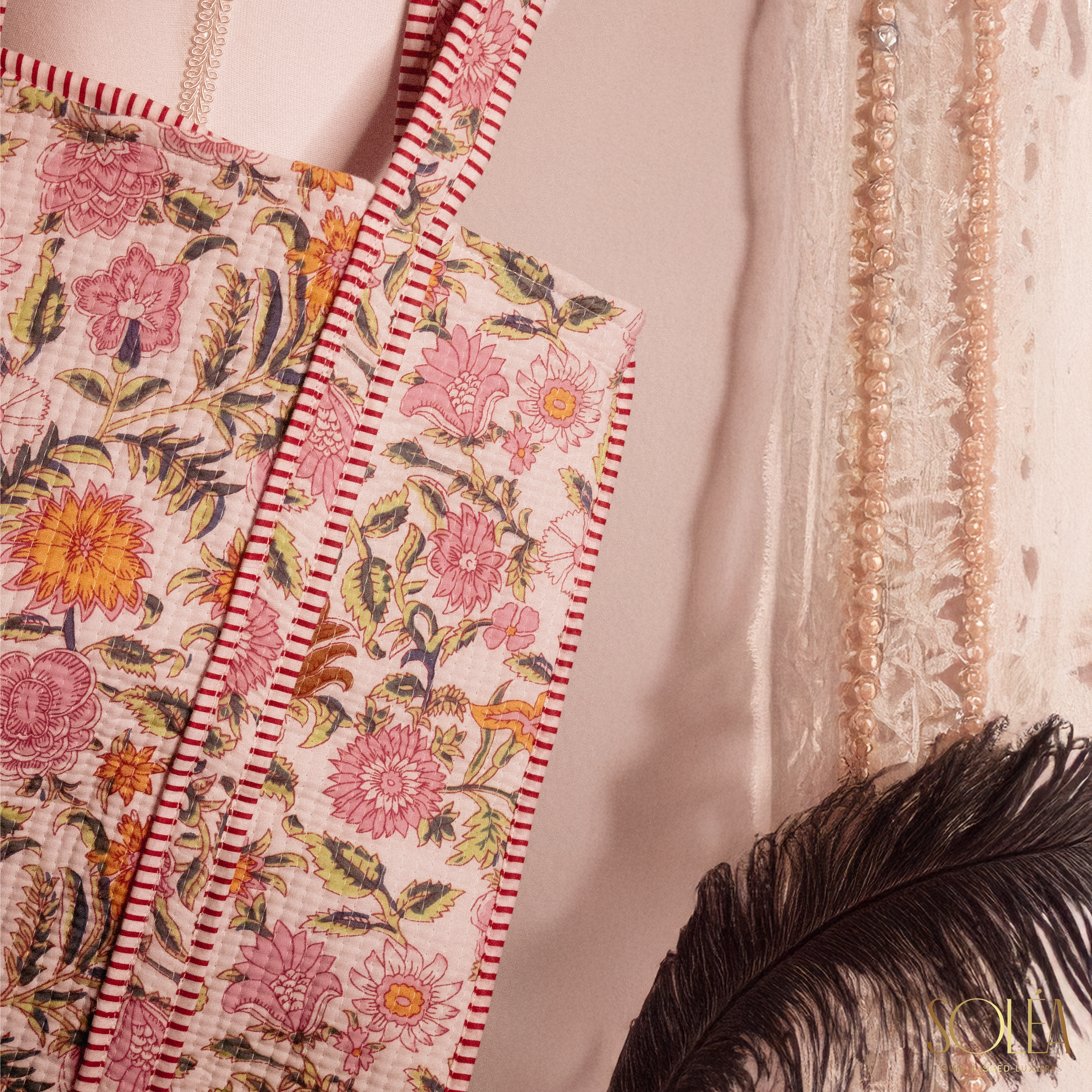 Soléa Cotton Sakura Tote