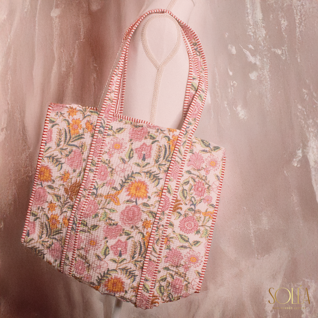 Soléa Cotton Sakura Tote