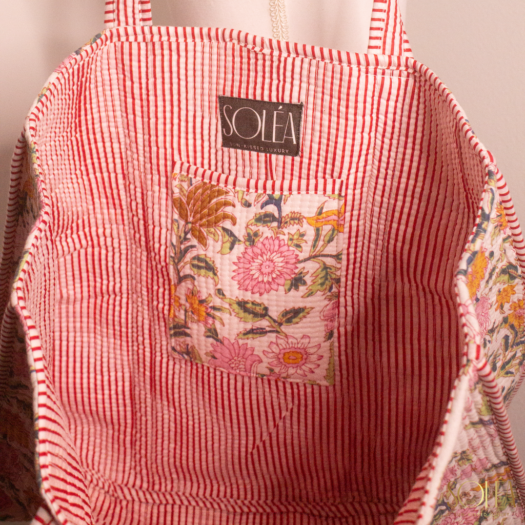 Soléa Cotton Sakura Tote