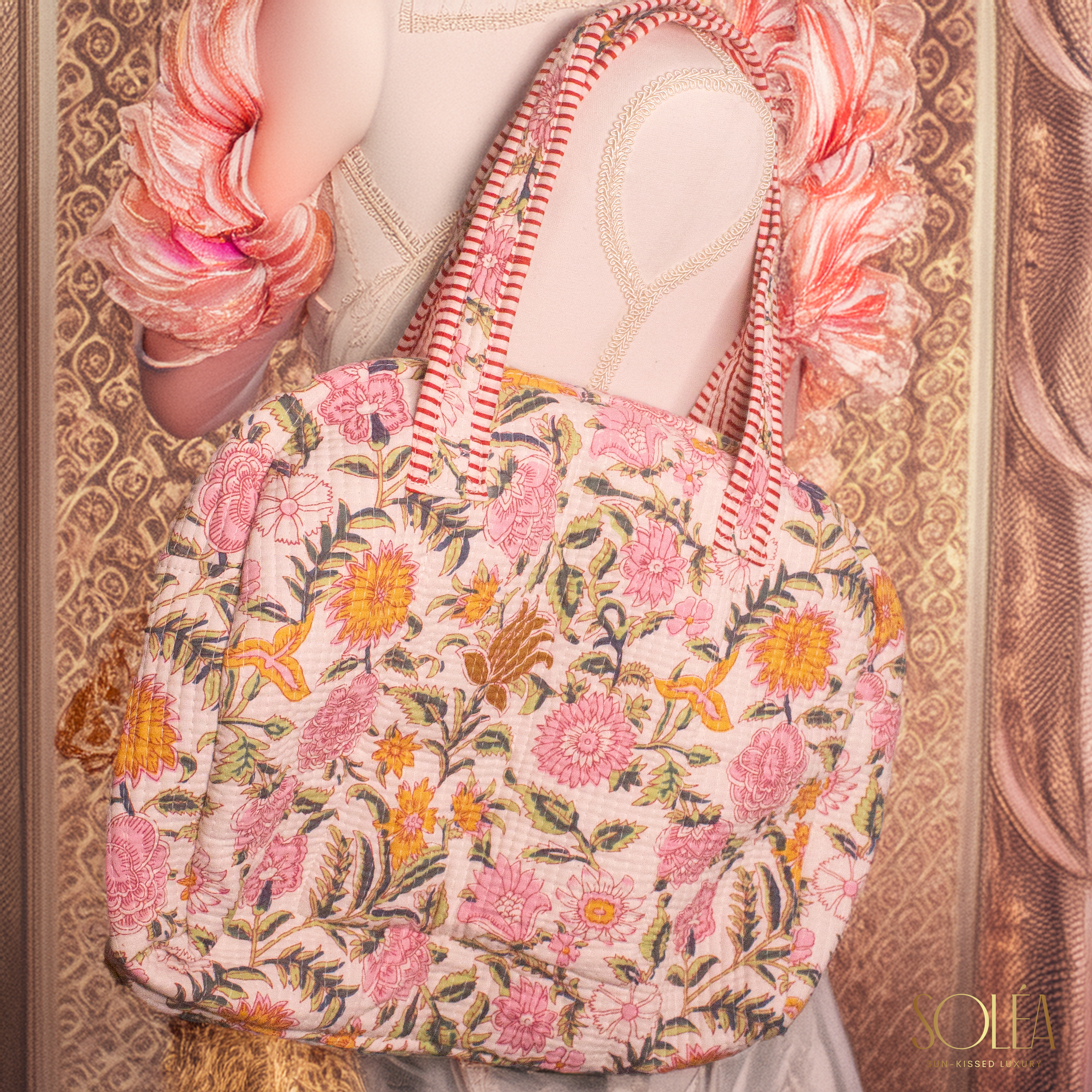 Soléa Cotton Sakura Tote