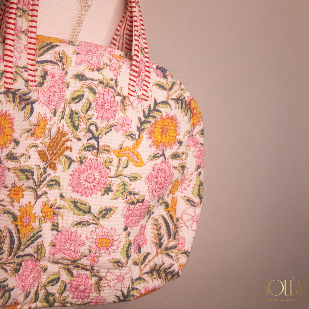Soléa Cotton Sakura Tote