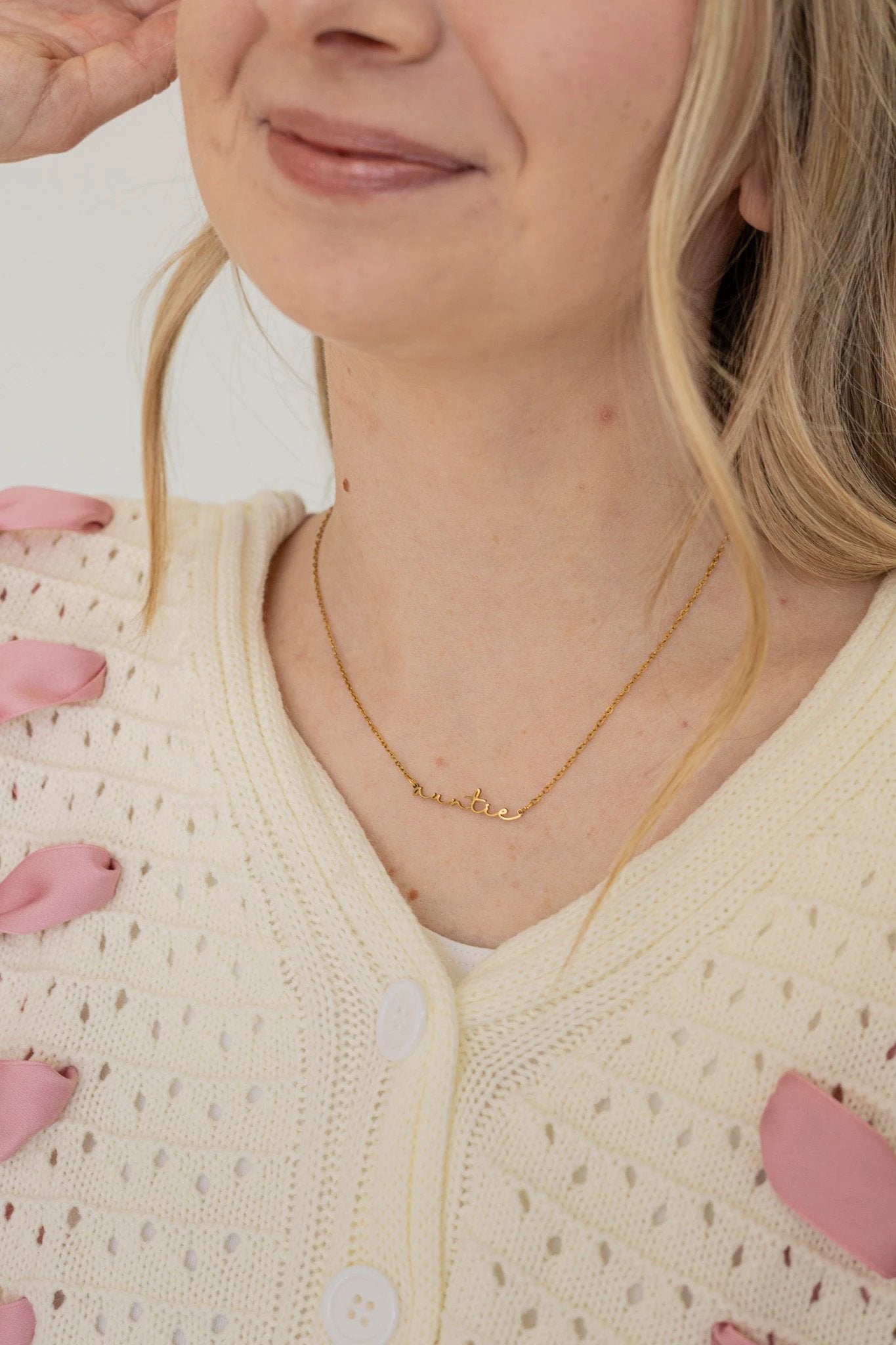 "Auntie" Necklace by Rose & Clay