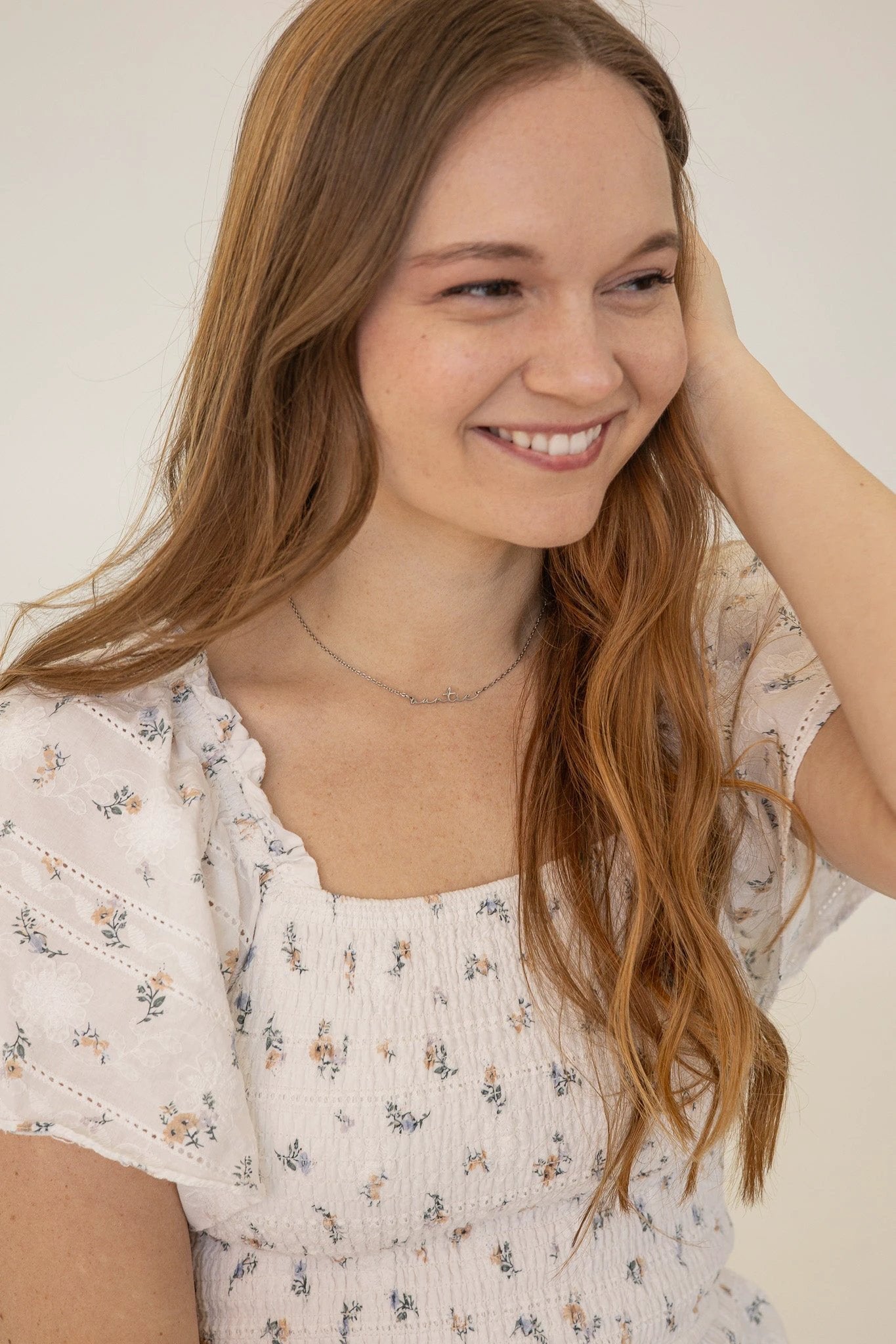 "Auntie" Necklace by Rose & Clay