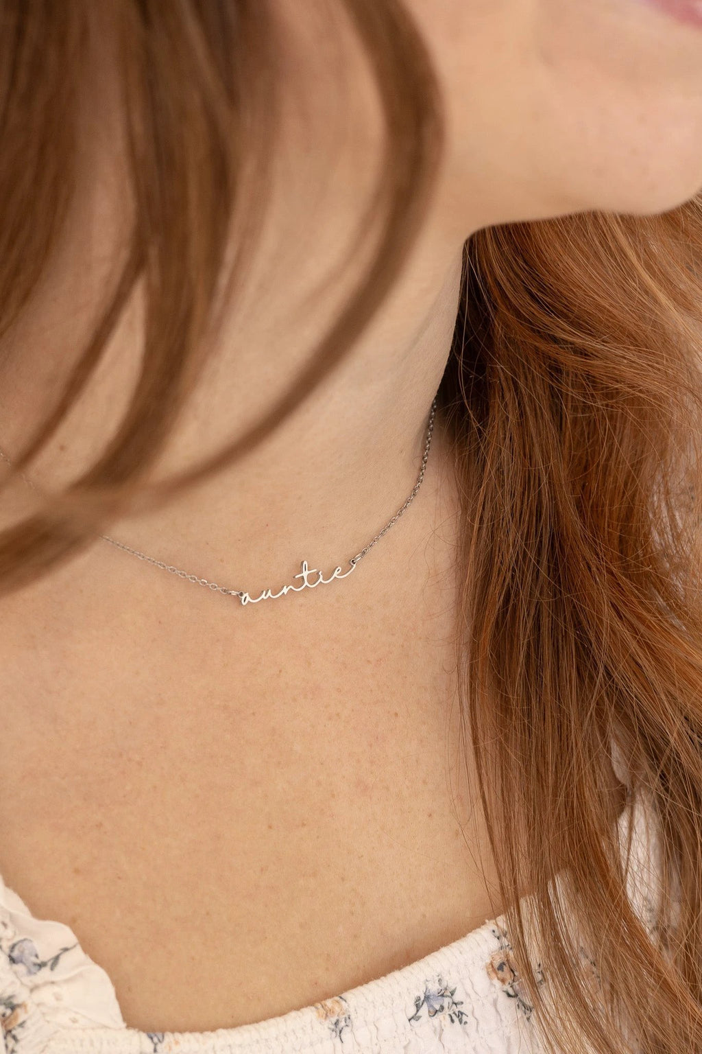 "Auntie" Necklace by Rose & Clay