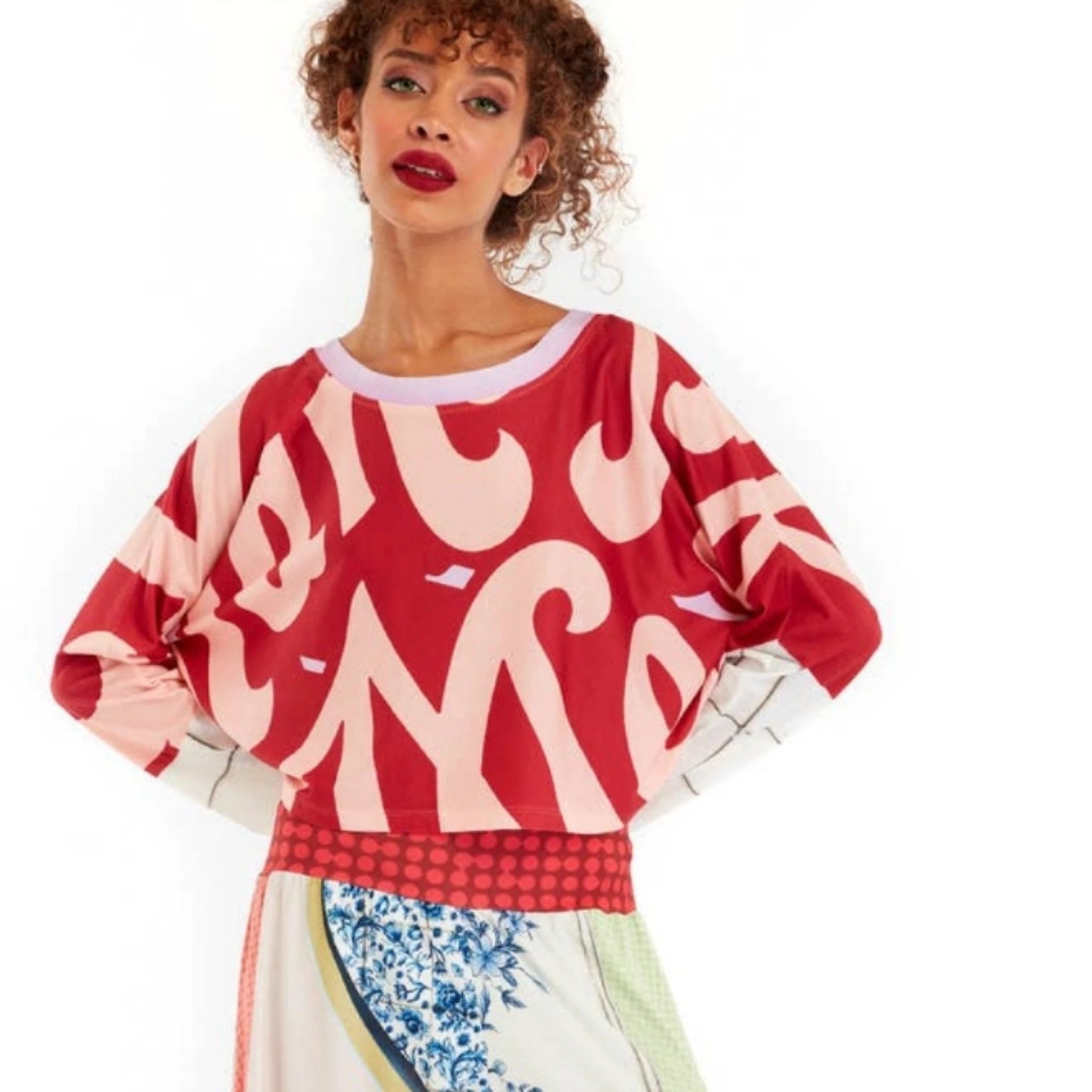 The Art of Fashion Scoop Neck Top by Social Butterfly Collection