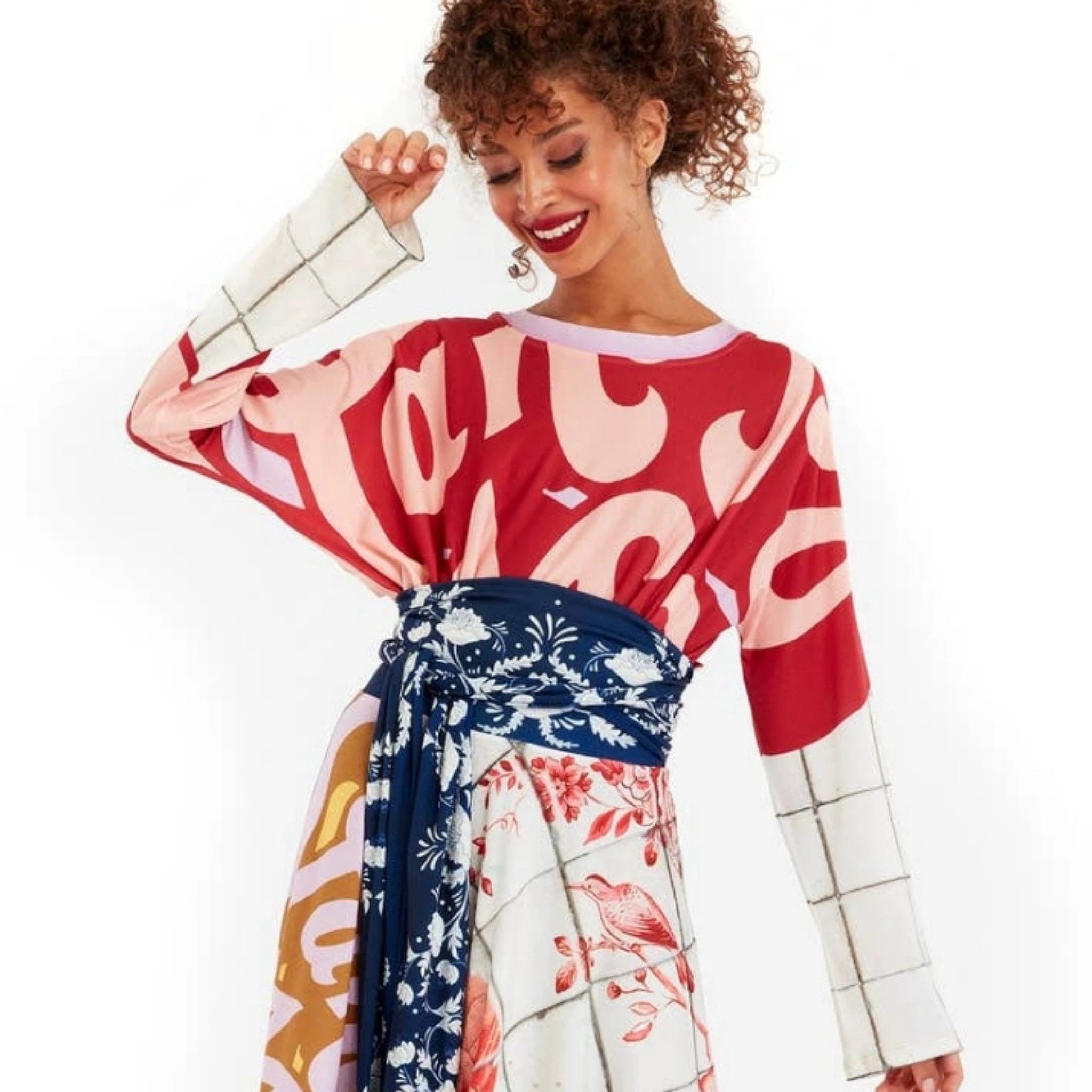 The Art of Fashion Scoop Neck Top by Social Butterfly Collection