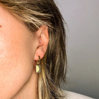 Split Sunburst Huggie Hoop Charms by Oh Clementine
