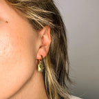 Split Sunburst Huggie Hoop Charms by Oh Clementine