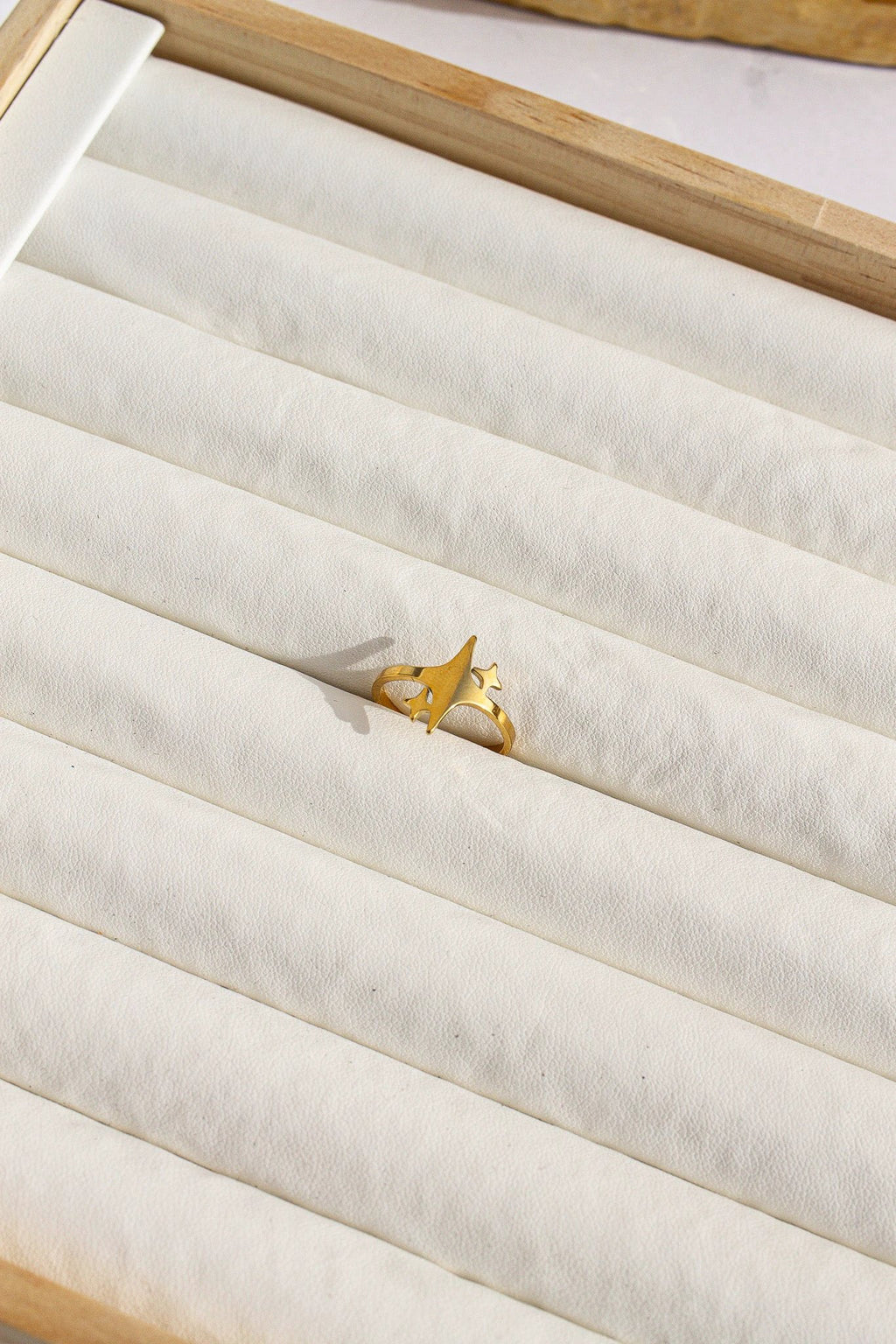 Evangeline Adjustable Ring by Rose & Clay