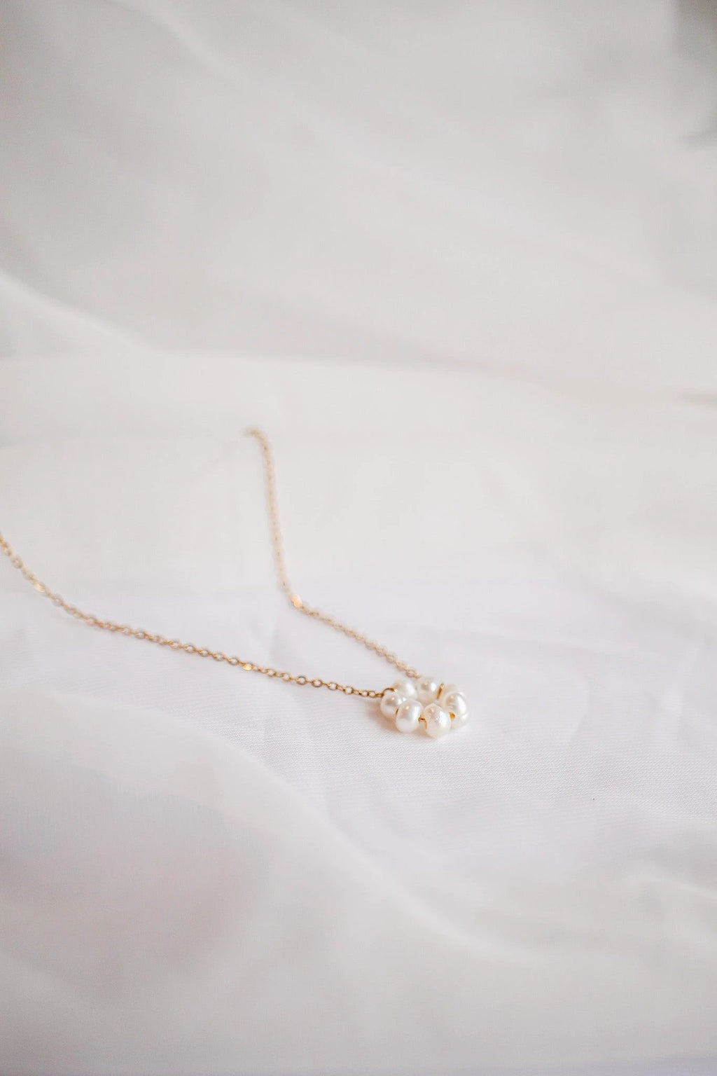 Lucy Necklace in Freshwater Pearl by Rose & Clay