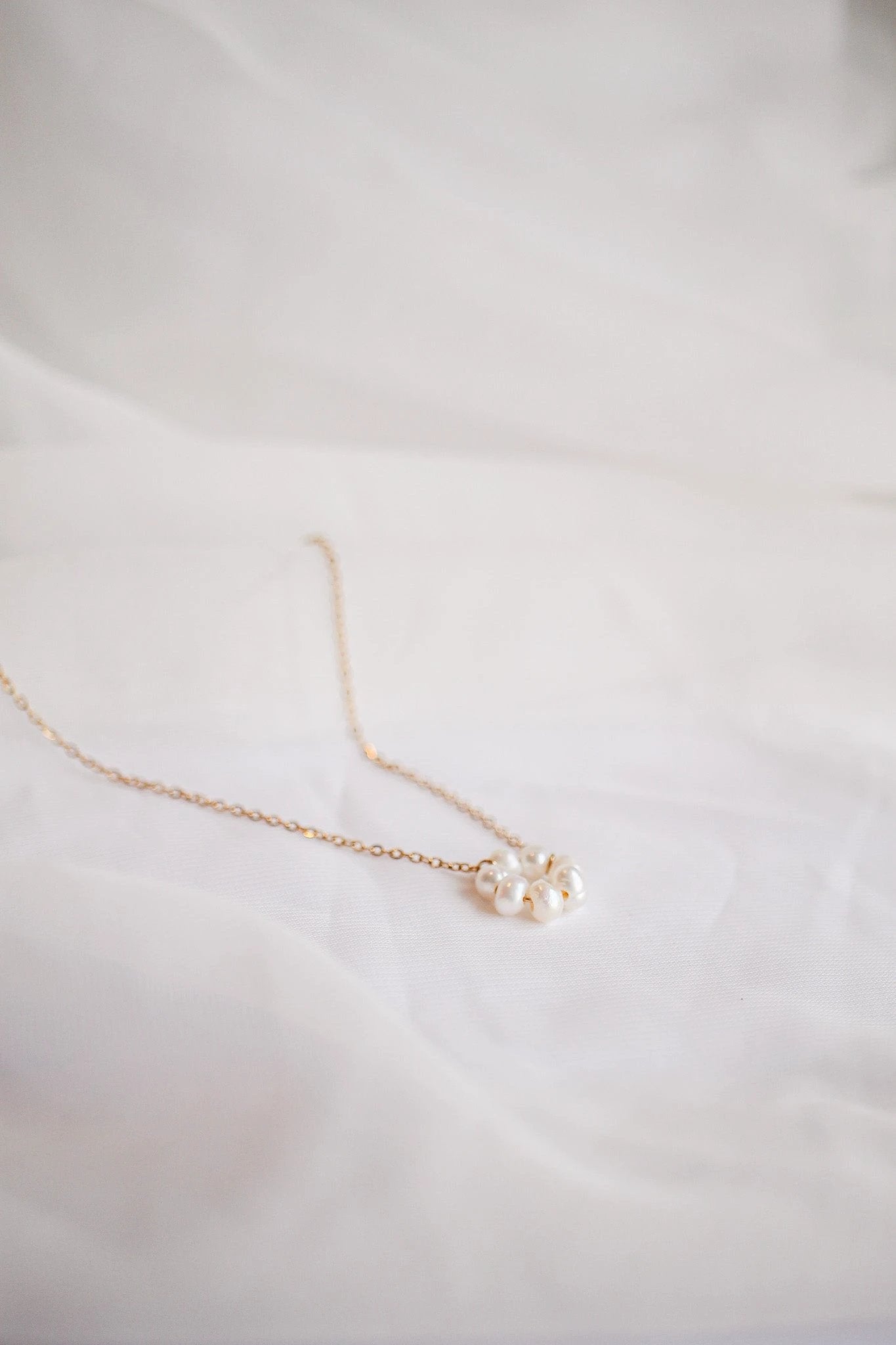 Lucy Necklace in Freshwater Pearl by Rose & Clay