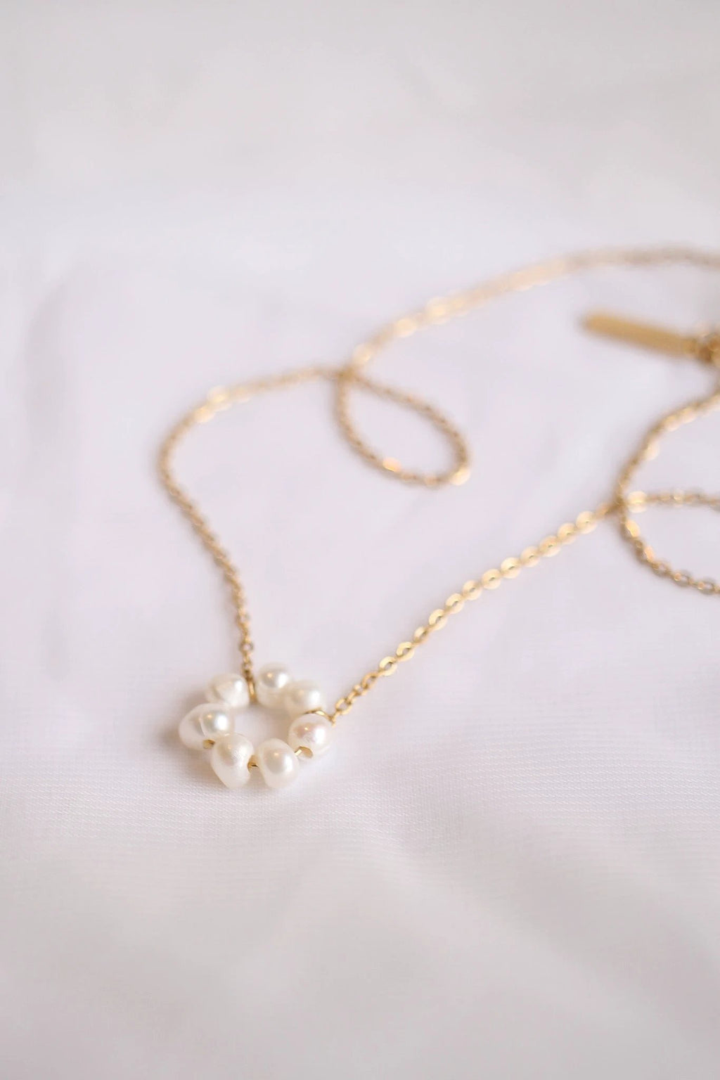Lucy Necklace in Freshwater Pearl by Rose & Clay