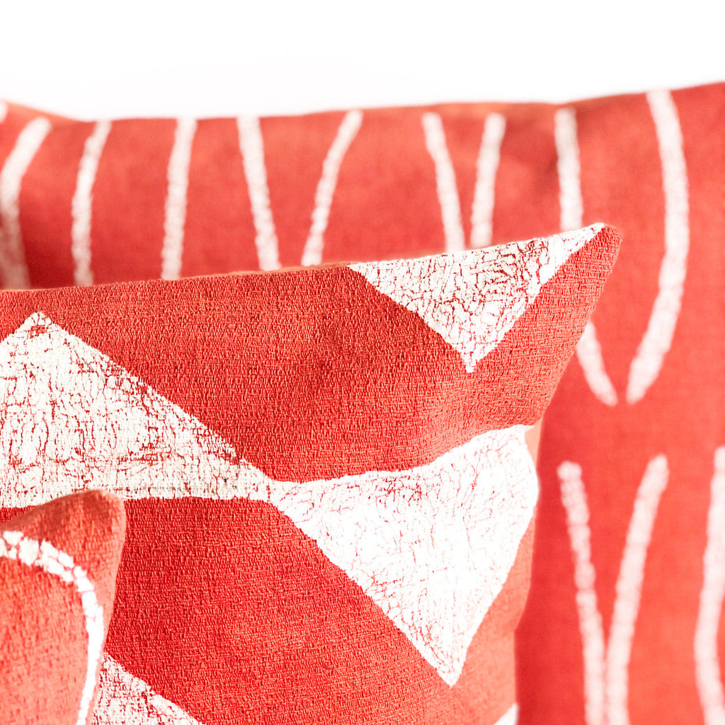 Sadza Circles Pillow Cover - Madagascar Coral