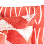 Sadza Circles Pillow Cover - Madagascar Coral