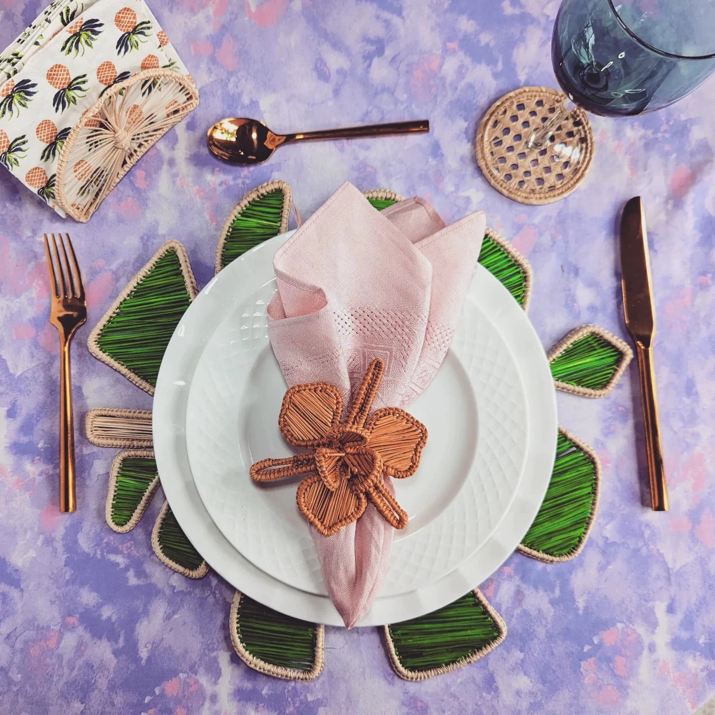 Monstera Leaf Handwoven Iraca Placemat by MacondoForever
