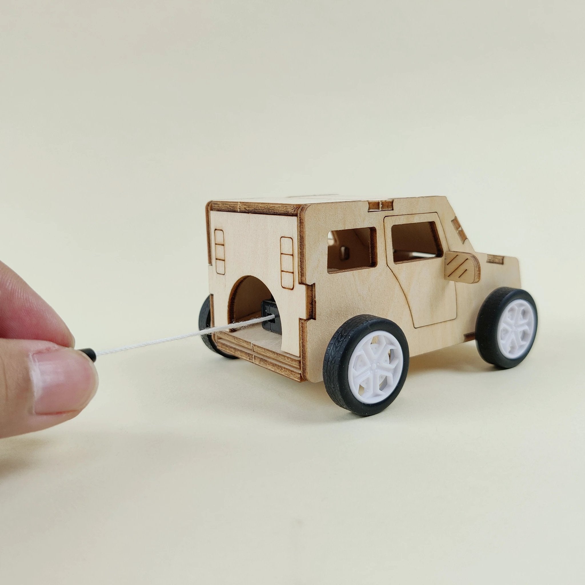 Pull String Car DIY Kit DIY Kit, Educational STEM Toy by Kitsville