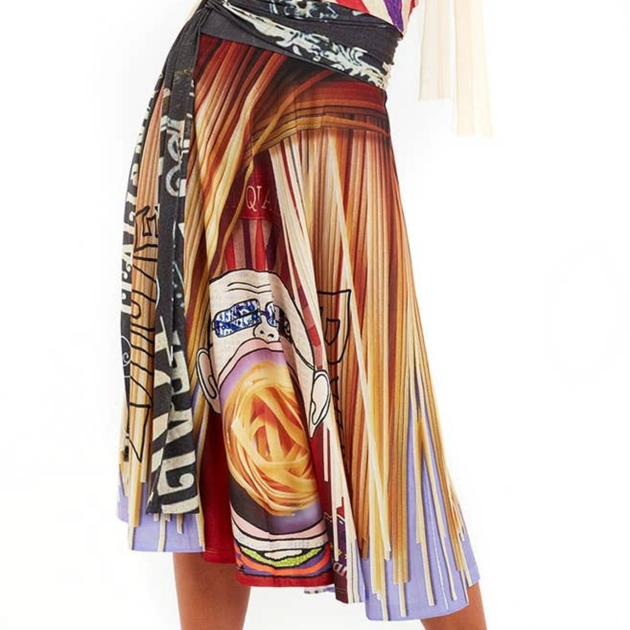 The Art of Fashion Italiano Mid Length Skirt by Social Butterfly Collection