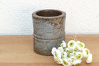 Antique Lavender-Gray Goa Measuring Pot