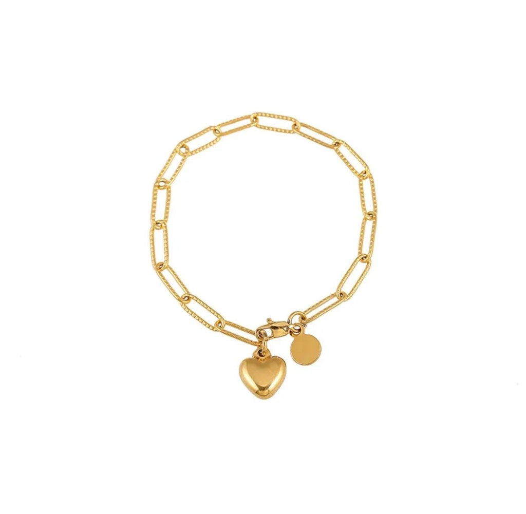 Love Intention Heart Bracelet by Curated By Suarez