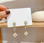 Pearl Flower Drop Earrings by Curated By Suarez