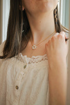 Lucy Necklace in Freshwater Pearl by Rose & Clay