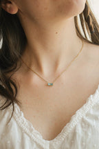 CZ Birthstone Necklace by Rose & Clay