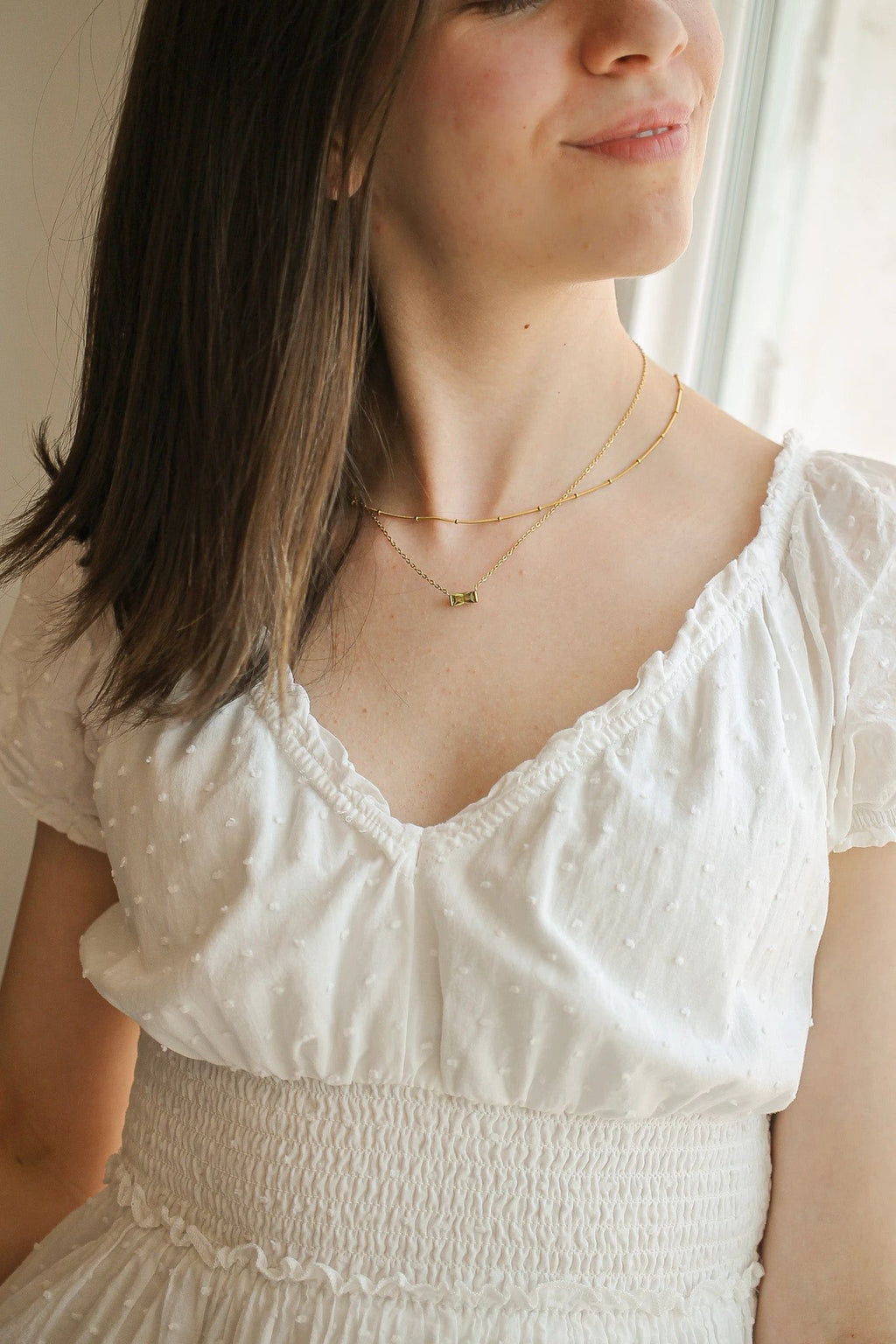 CZ Birthstone Necklace by Rose & Clay