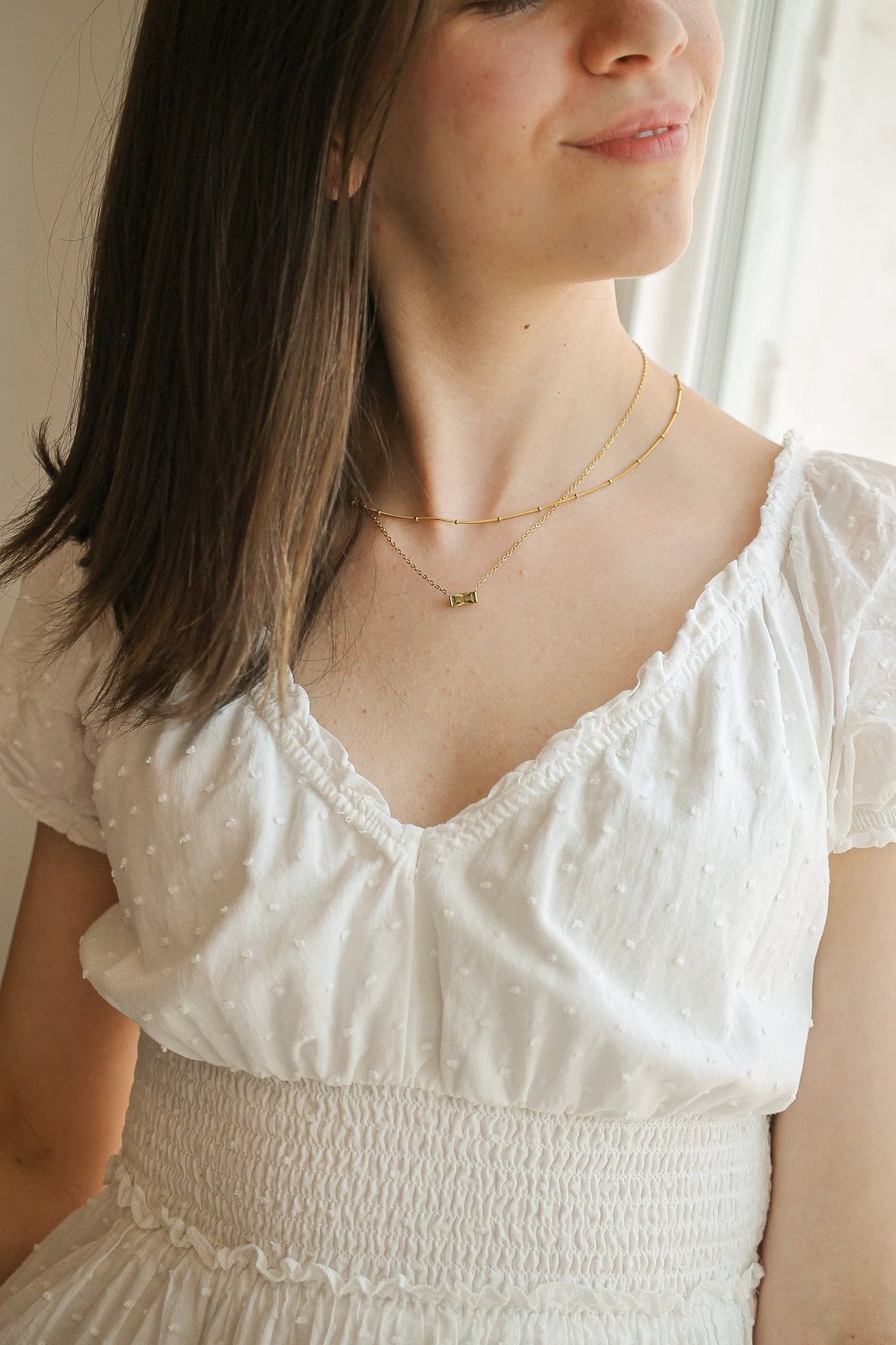 CZ Birthstone Necklace by Rose & Clay