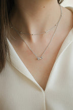 CZ Birthstone Necklace by Rose & Clay