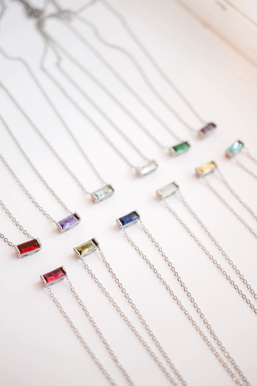 CZ Birthstone Necklace by Rose & Clay