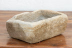 Bastide Basin, French Hand-Carved Stone Planter