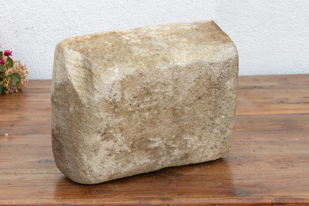 Bastide Basin, French Hand-Carved Stone Planter