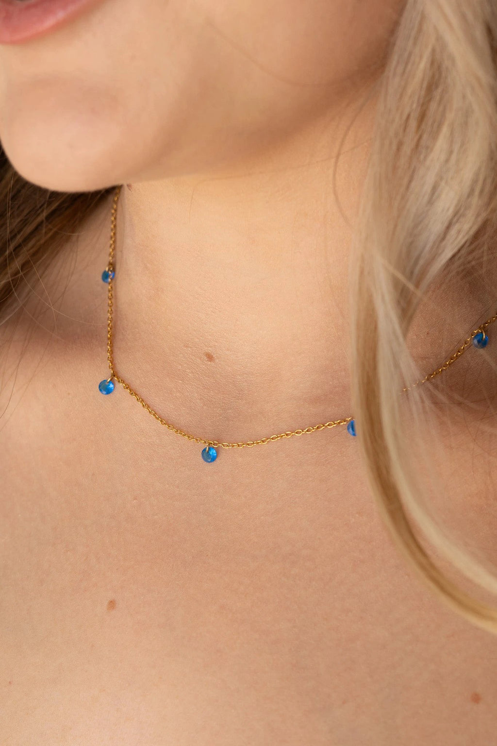 Madison Necklace in Blue by Rose & Clay