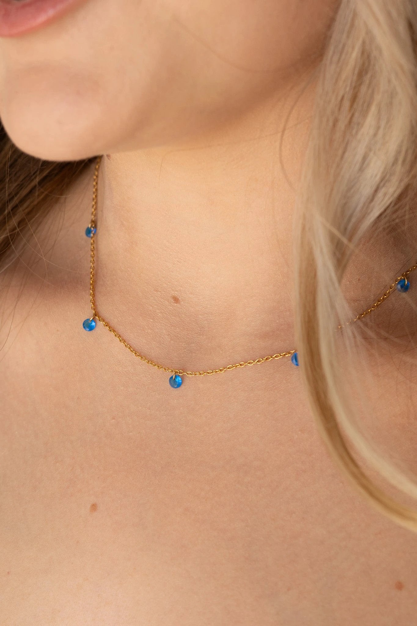 Madison Necklace in Blue by Rose & Clay