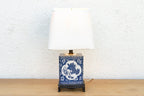Antique Celestial Kirin Blue & White Petite Lamp