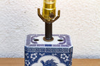 Antique Celestial Kirin Blue & White Petite Lamp