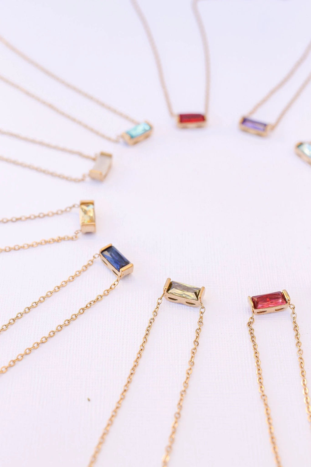 CZ Birthstone Necklace by Rose & Clay