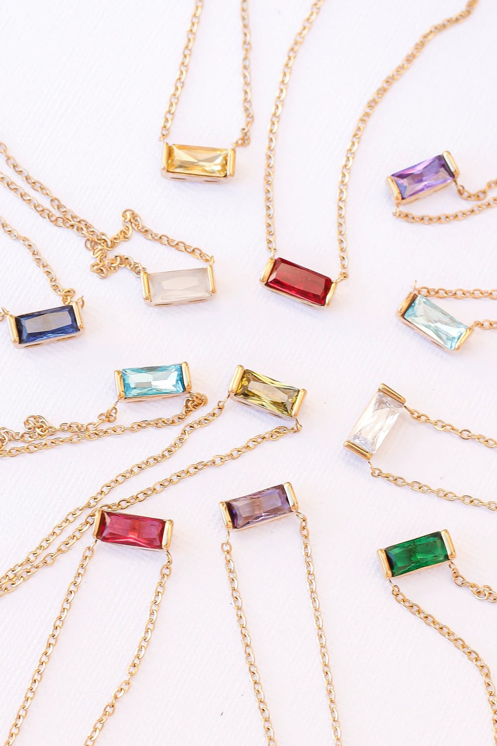 CZ Birthstone Necklace by Rose & Clay