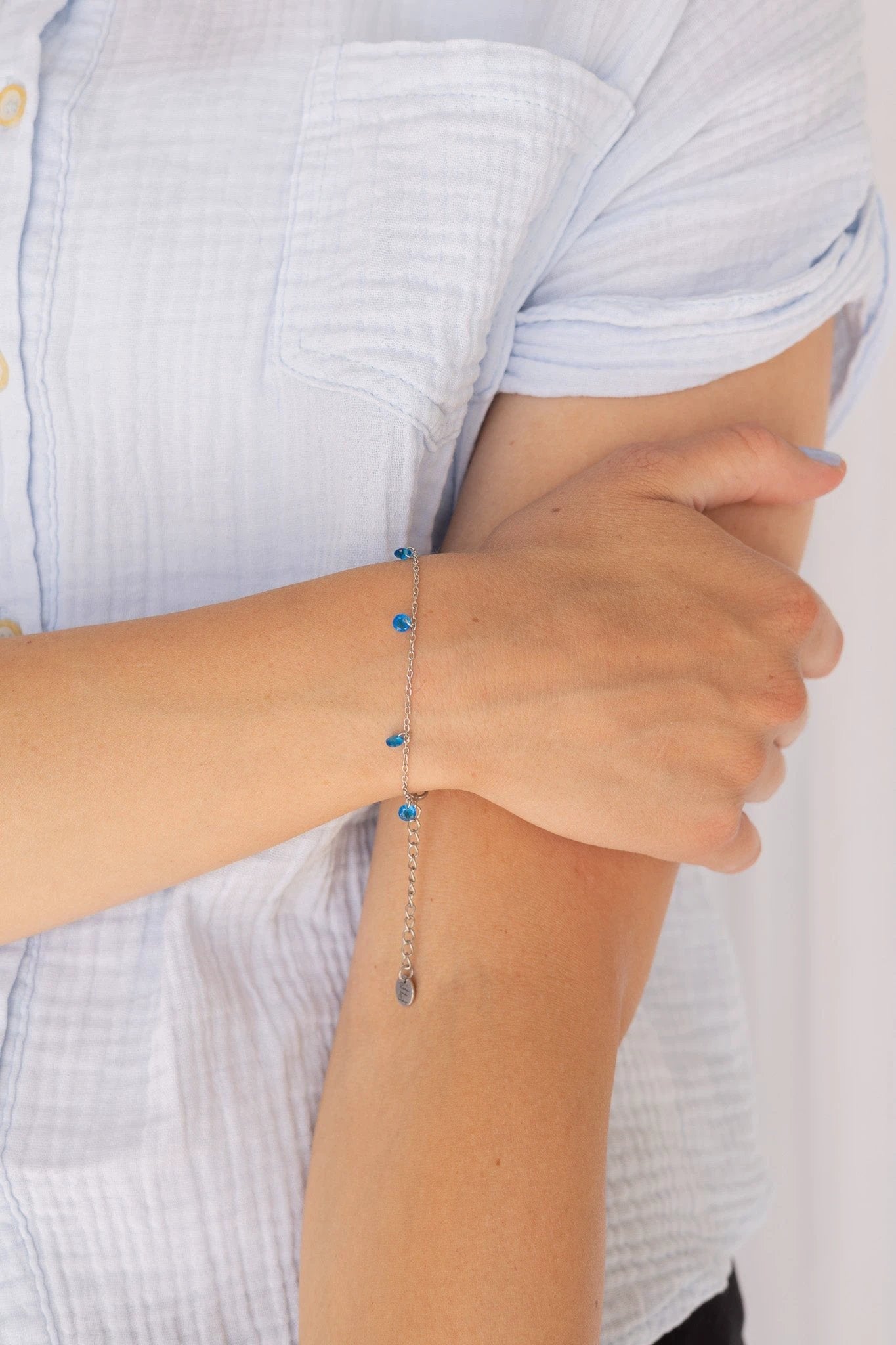 Madison Bracelet in Blue by Rose & Clay