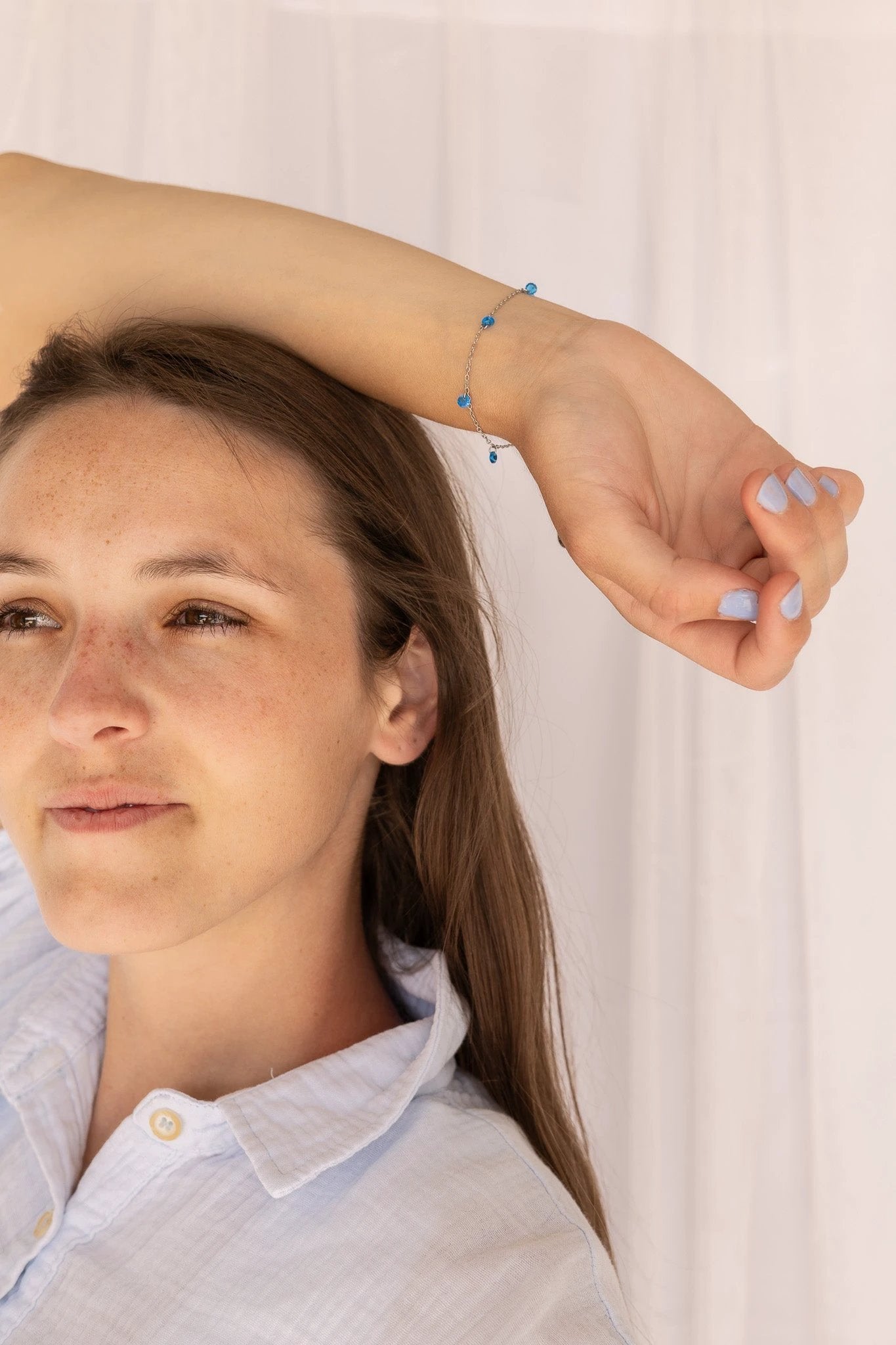Madison Bracelet in Blue by Rose & Clay