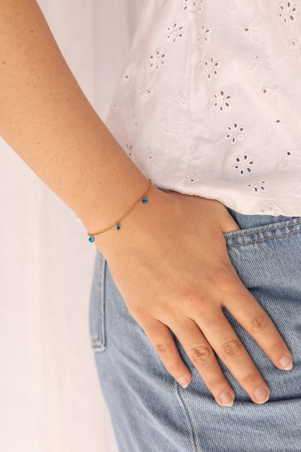 Madison Bracelet in Blue by Rose & Clay