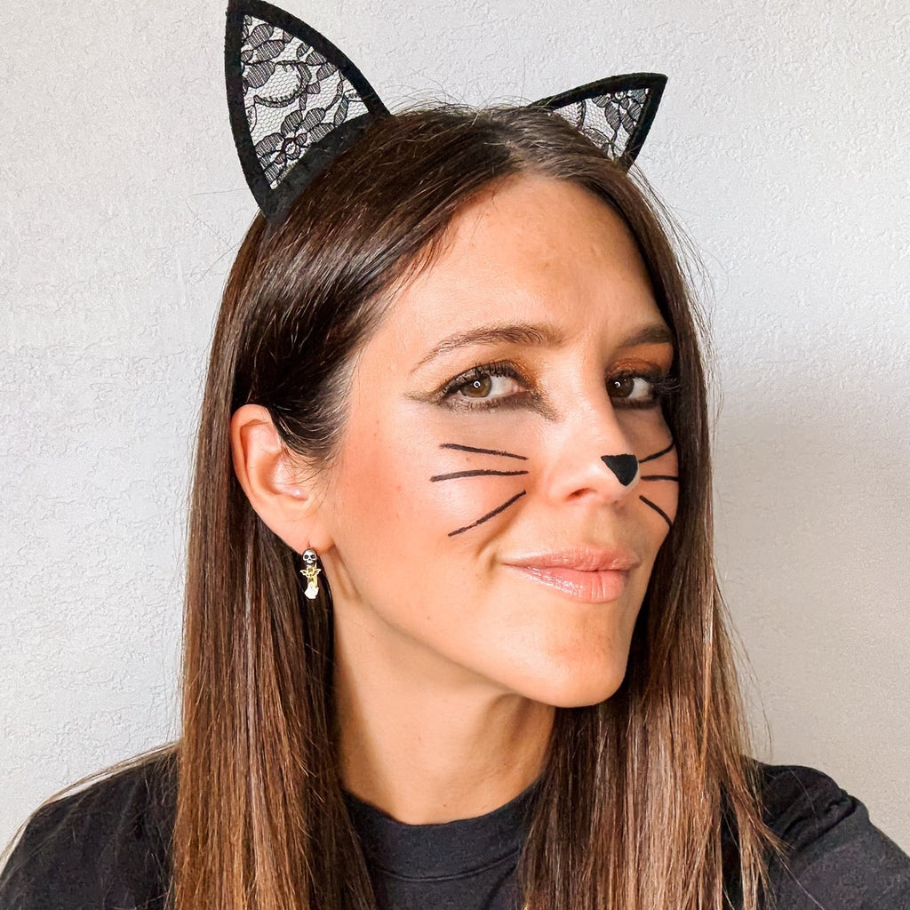 Halloween Rectangle 3D Huggie Hoop Earrings