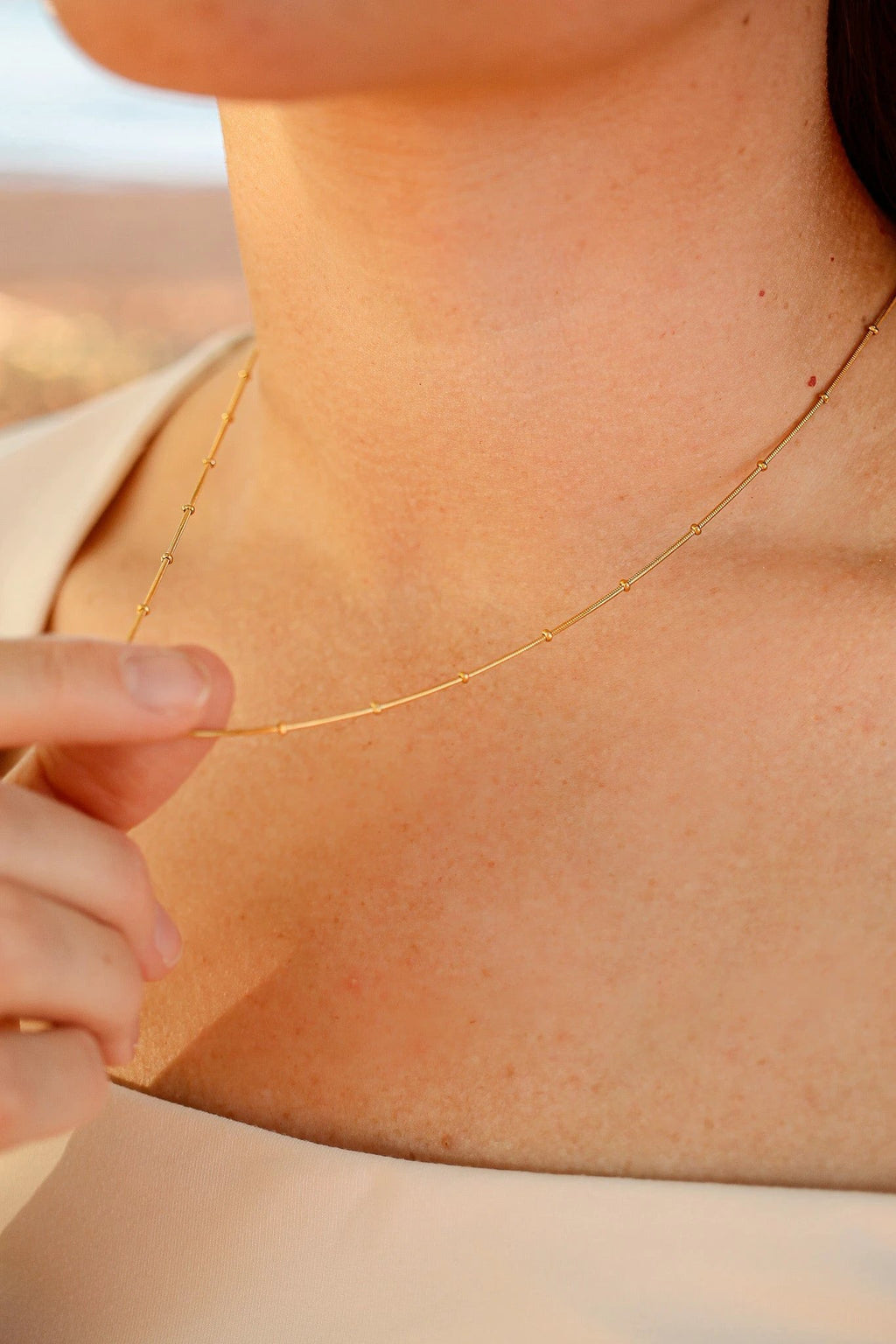 Maddie Necklace in Gold by Rose & Clay