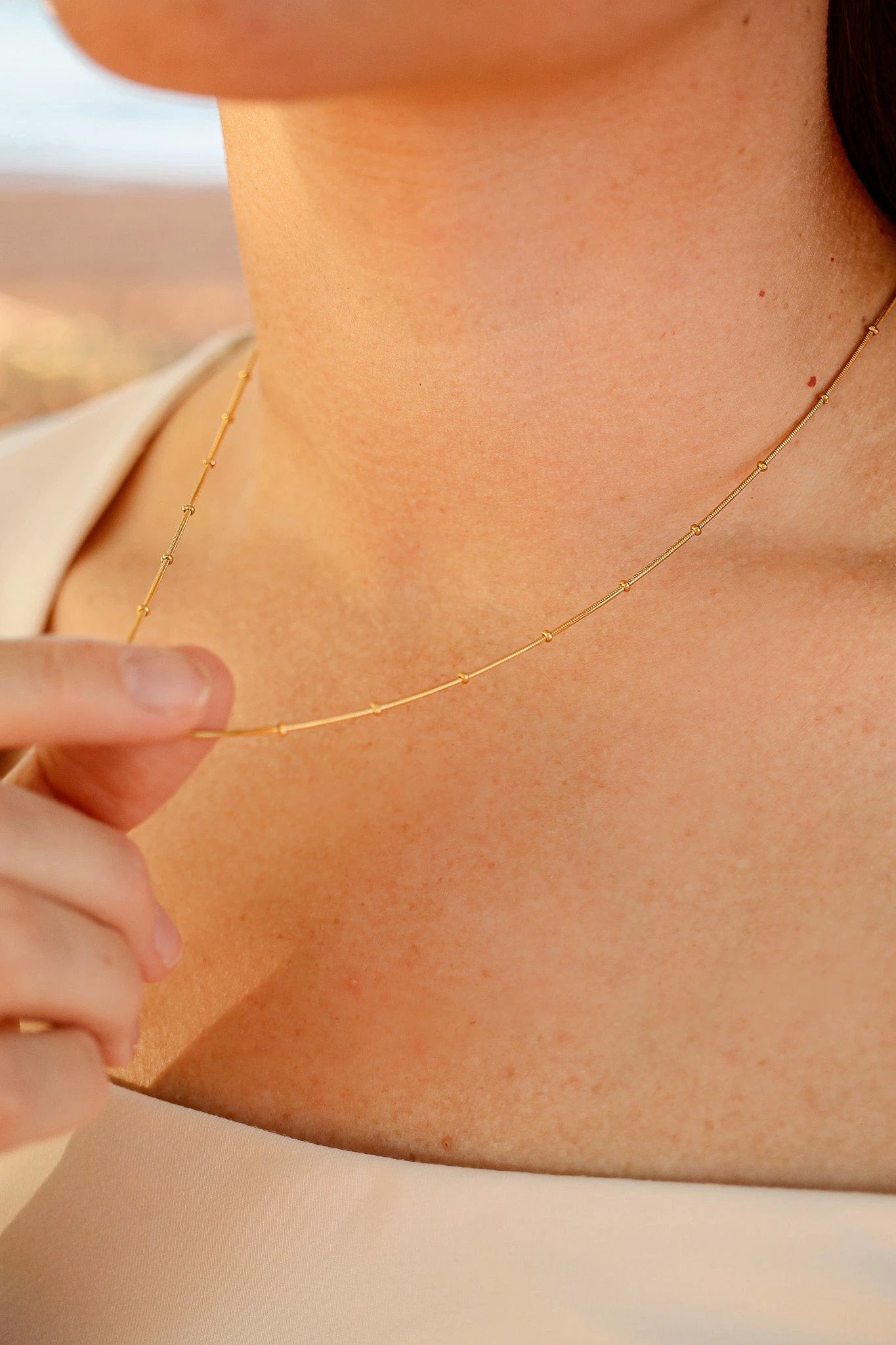 Maddie Necklace in Gold by Rose & Clay
