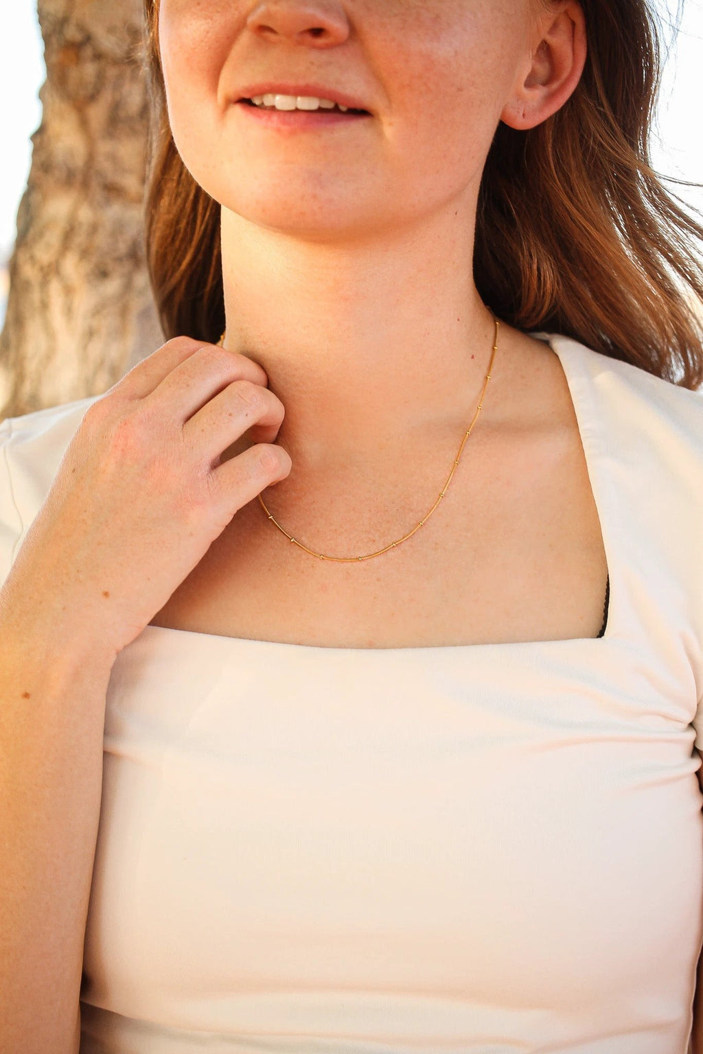 Maddie Necklace in Gold by Rose & Clay