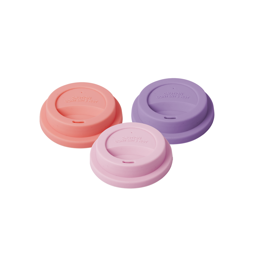 Silicone Lid for Melamine Medium and Tall Cups | Coral